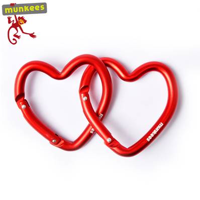 Mousqueton petit coeur 2 pcs