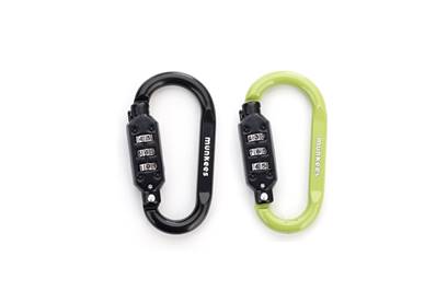 Mousqueton à combinaison noir/vert