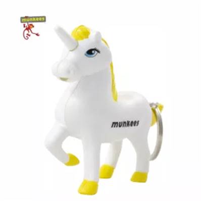 Z - Porte clés Licorne Jaune LED